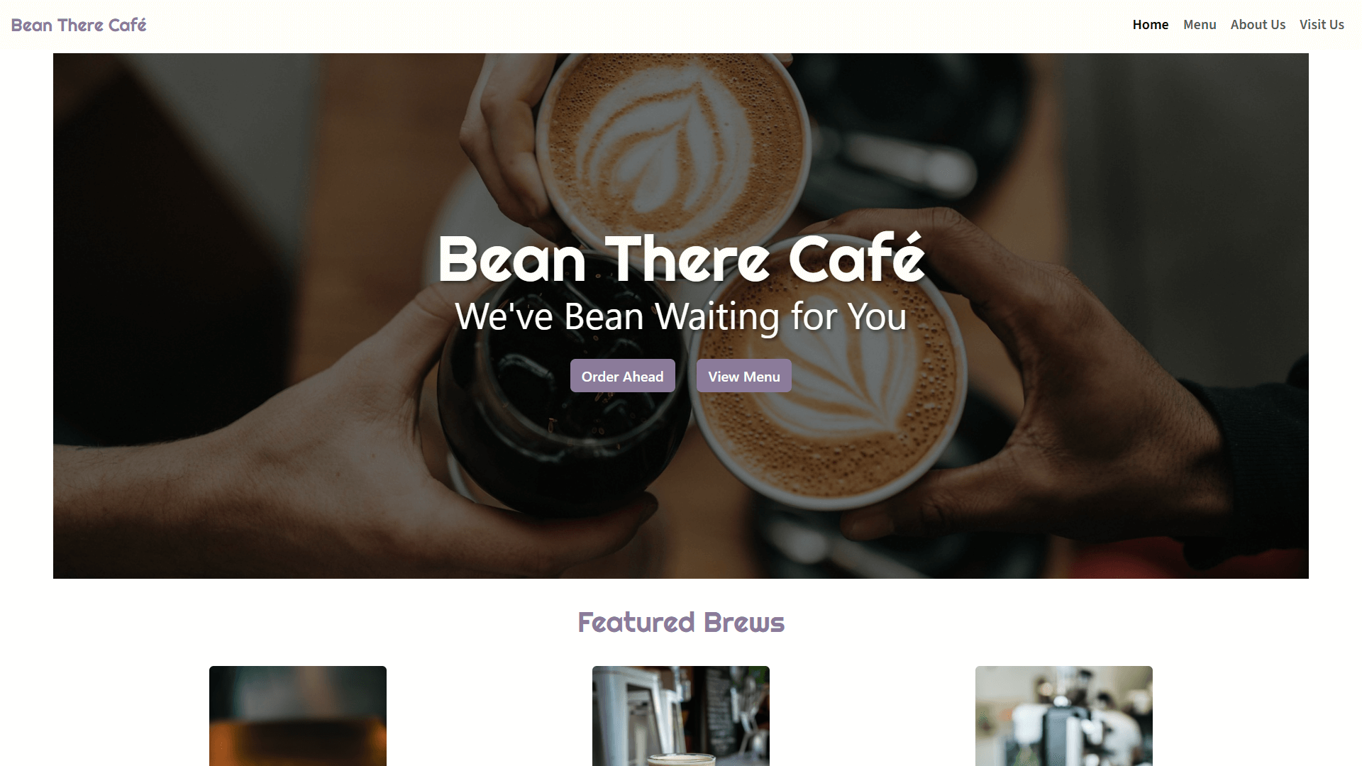 Preview image of Tamika's Bean There Café project